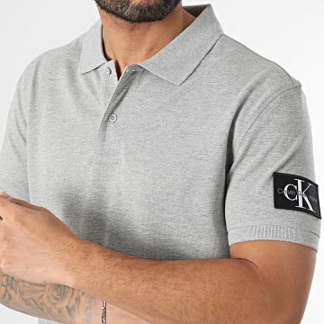 Calvin Klein - Polo Manches Courtes 3394 Gris Chiné