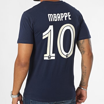 FFF - MBappe N10 speler T-shirt F24009C marineblauw