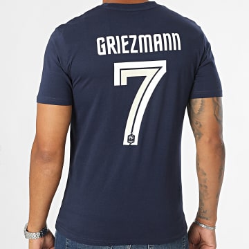 FFF - Tee Shirt Speler Griezmann N7 F24010C marineblauw