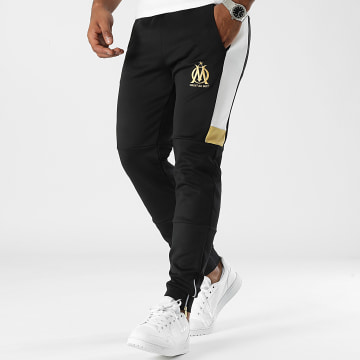 OM - Pantalon Jogging A Bandes HCM111 Noir