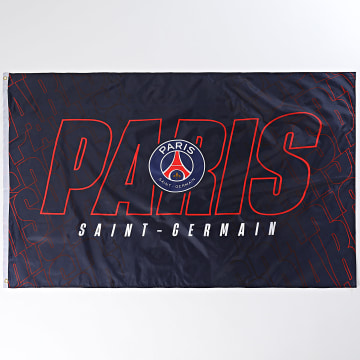 PSG - Bandiera del Paris Saint Germain P24184 Nero Rosso