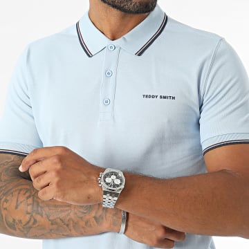 Teddy Smith - Polo de manga corta Pasian 11316819D Azul claro