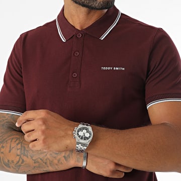 Teddy Smith - Polo Manches Courtes Pasian 11316819D Bordeaux