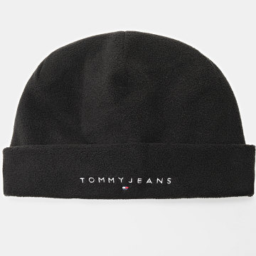 Tommy Jeans - Linear Logo Fleece Beanie 2638 Negro