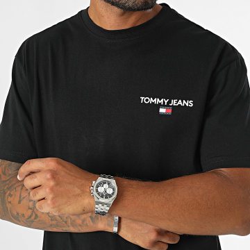 Tommy Jeans - Tee Shirt Reg Linear 9691 Noir