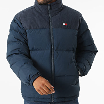 Tommy Jeans - Cappotto Alaska in misto corda 0004 blu navy