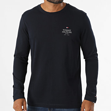 Tommy Hilfiger - Tee Shirt Manches Longues Stack 6501 Bleu Marine