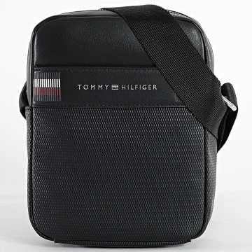 Tommy Hilfiger - Corp Texture Mini Reporter Tas 2724 Zwart