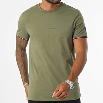 Tommy Hilfiger - 2584 Logo Tee Shirt Caqui Verde