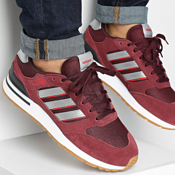 Adidas Performance - Baskets Run 80s ID1270 Shadow Rojo Plata Mate Granate