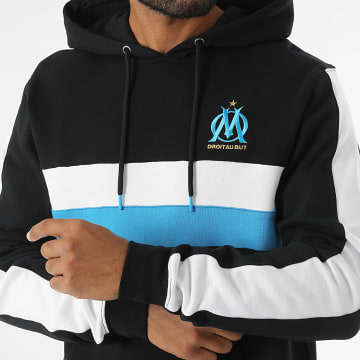 OM - M24010 Gestreepte Hoodie Zwart