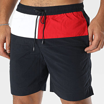 Tommy Hilfiger - Short De Bain Long Drawstring 3311 Bleu Marine