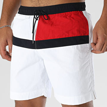 Tommy Hilfiger - Short De Bain Long Drawstring 3311 Blanc