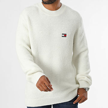 Tommy Jeans - Maglia Waffle 9431 Bianco