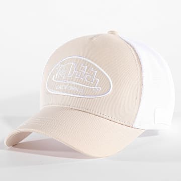 Von Dutch - Gorra Trucker VD-1-CB Lof Beige Blanco