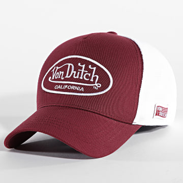 Von Dutch - Gorra Trucker B15 Burdeos Blanca