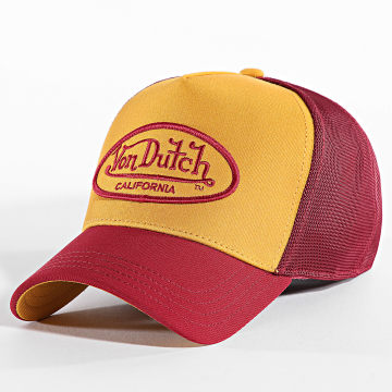 Von Dutch - Trucker Burgundy Cap Bordeaux Geel Mosterd