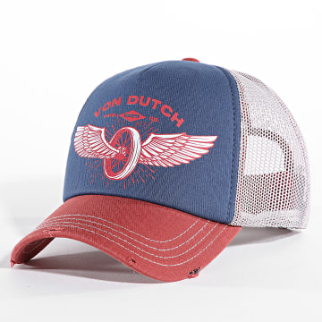 Von Dutch - VD-1-CT Gorra Trucker Gris Marino Rojo Ladrillo