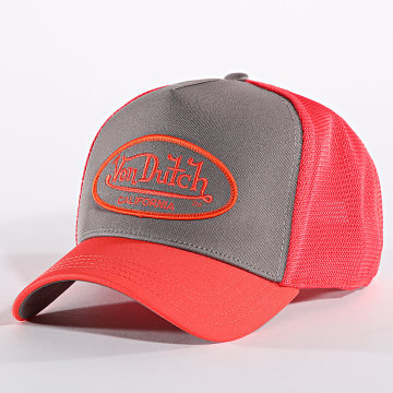 Von Dutch - Gorra Trucker VD-1-CT Gris Naranja Rosa