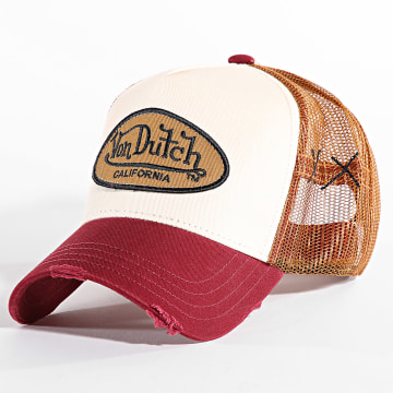 Von Dutch - Mubu Trucker Pet Licht Beige Bordeaux Camel