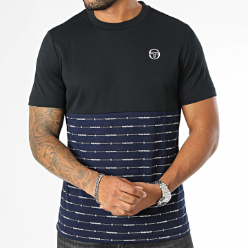 Sergio Tacchini - Tee Shirt Ripasso 40800 Noir Bleu Marine