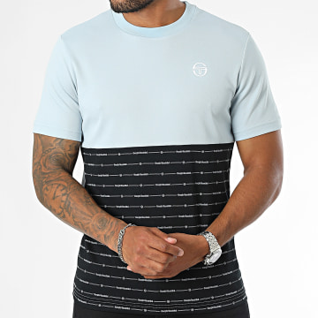 Sergio Tacchini - Tee Shirt Ripasso 40800 Bleu Clair Noir