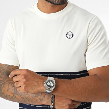 Sergio Tacchini - Ripasso T-shirt 40800 Beige Blauw Navy