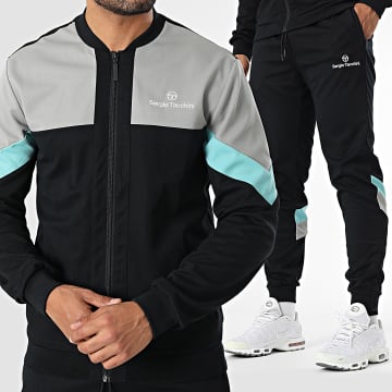 Sergio Tacchini - Prua 40834 Tuta da ginnastica nera e grigia