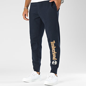 Timberland - Geborstelde joggingbroek A5YFB marineblauw