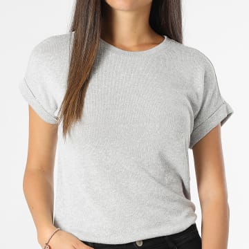 Vero Moda - Brianna Grijs gemêleerd T-shirt voor dames