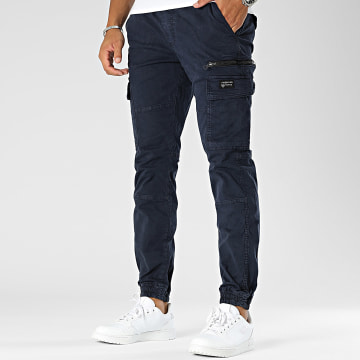 American People - Marineblauwe Push Cargo Broek