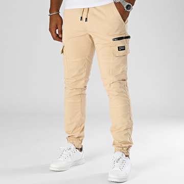 American People - Pantalon Cargo Push Saumon