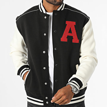 American People - Veste Bomber Boss Noir Blanc