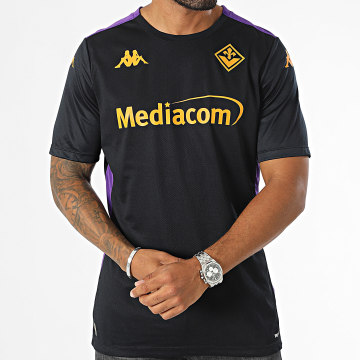 Kappa - Camiseta de fútbol Abou Pro 8 Fiorentina 331U1JW Negro