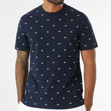 Lacoste - Tee Shirt Logo Crocodile Bleu Marine