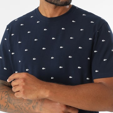 Lacoste - Tee Shirt Logo Crocodile Bleu Marine