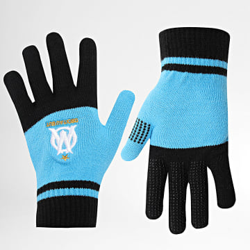 OM - Olympique De Marseille Guantes M24025 Negro Azul claro