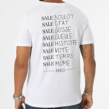 Sale Môme Paris - Tee Shirt Sale Listing Blanc Noir