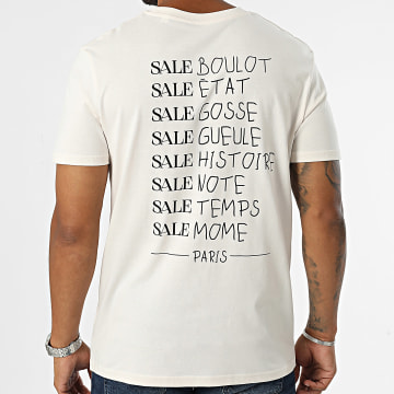 Sale Môme Paris - T-shirt sale aanbieding beige zwart