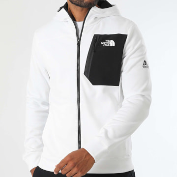 The North Face - Sweat Zippé Capuche Fleece A893Q Blanc