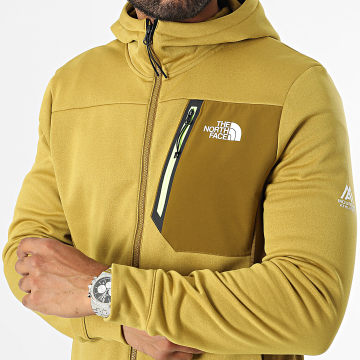 The North Face - Zip Hoodie Fleece A893Q Geel Mosterd