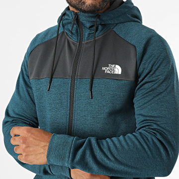 The North Face - Sweat Zippé Reaxion A7Z9O Bleu Canard