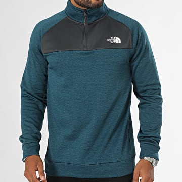 The North Face - Reaxion Fleece Sweat met Ritssluiting A855L Eend Blauw