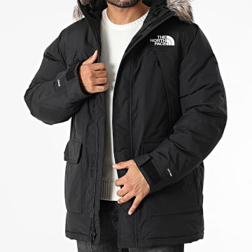 The North Face - Parka con capucha de piel Mc Murdo A5GJF Negro