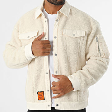 Bombers Original - Saratoga licht beige fleece jas