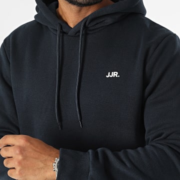 JJREBEL - Sweat Capuche Rebel Logo Bleu Marine