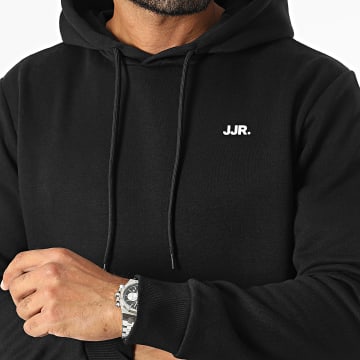 JJREBEL - Sudadera con capucha Rebel Logo Negro