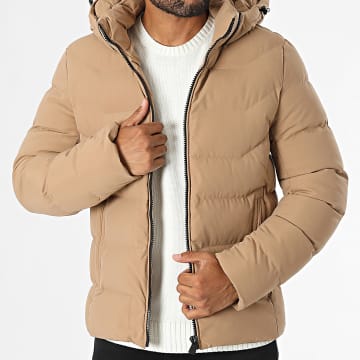 Kymaxx - Doudoune Capuche Beige