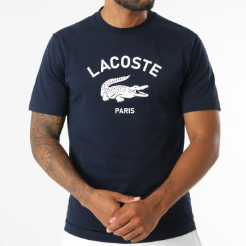 Lacoste - Tee Shirt Logo Crocodile Bleu Marine