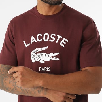 Lacoste - Tee Shirt Logo Crocodile Bordeaux